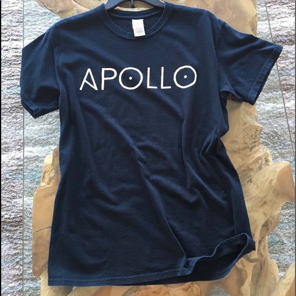 APOLLO T-SHIRT MEN OR WOMENS BLACK GILDAN VINTAGE - Picture 2 of 4